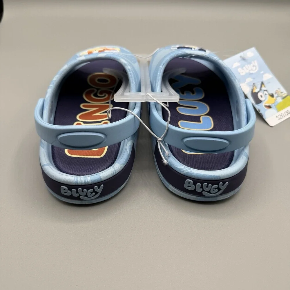 NWT Bluey & Bingo Toddler Mismatch Slides Sandals Ground‎ Up Size 11 Boys Girls